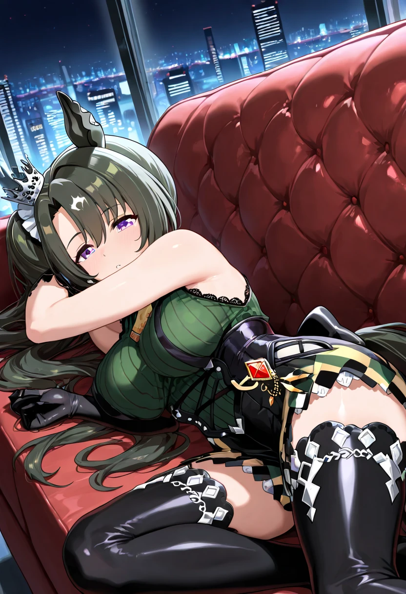 (Masterpiece:1.4),(Best quality:1.4),  Soft lighting, Cinematic bloom, Beautiful face, Beautiful eyes, Long black armor，Studio, photo model, (Blushing:1.3), ((Seductive pose:1.1)), appropriatelydressed, (Seductive looks:1.3),
(Anne Ross:1), 1girll, Solo, Female maturity, Black hair, Long hair, Yellow eyes, gigantic cleavage breasts, office suit, Tall eel, skin tight, hair intakes, Covered breasts, Side Chest, Extremely detailed character design CG unity 8k HDR, Beautiful character design, professional art, (Solo:1.5), (Intricate details:1.1, Complex postures:1.3), (((Outdoor grass background:1.4))),