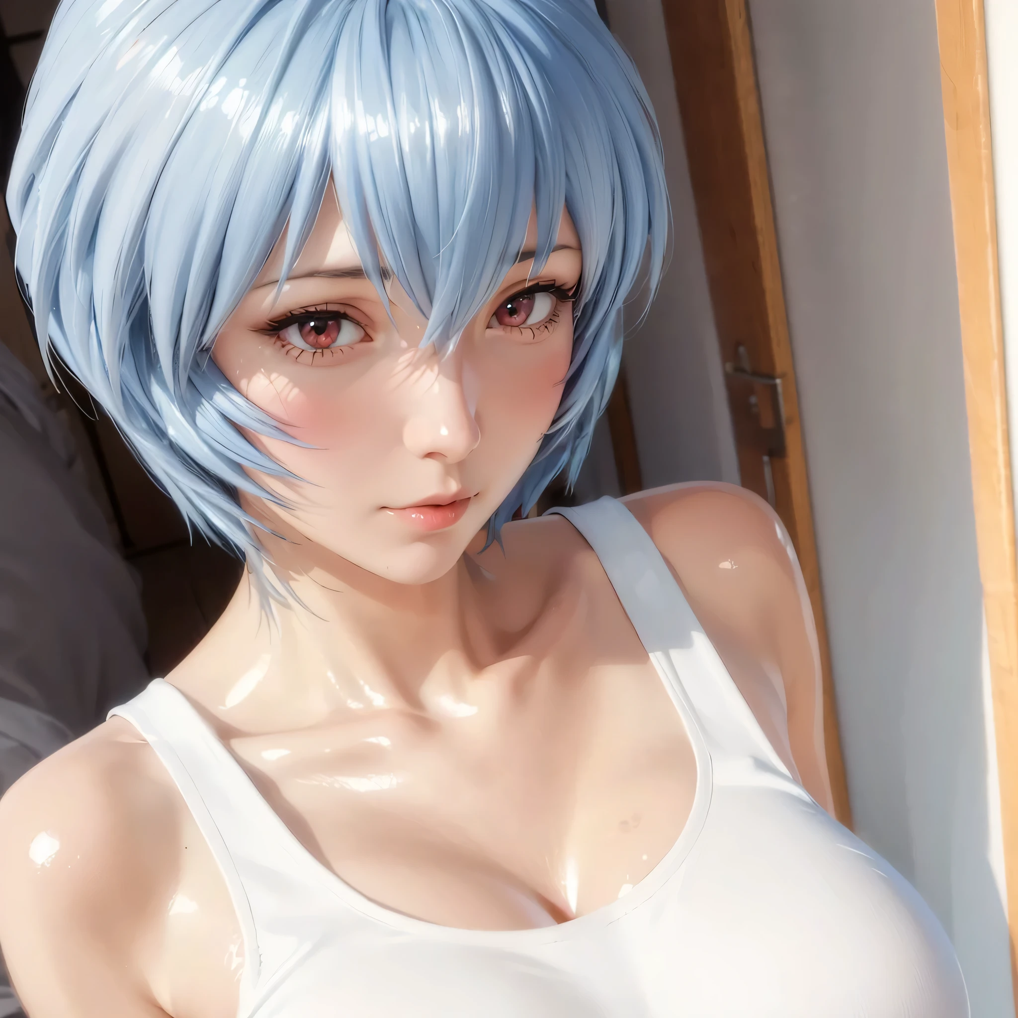 Rei Ayanami, freshly bathed