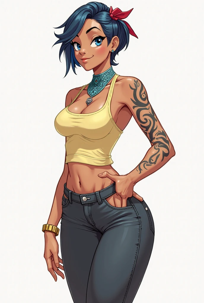Close-UP Lumberjack in hand sesy woman portrait mode from the waist up short viking skirt showing legs.    cabelos com transa longasum desenho de uma mulher com uma fantasia verde e amarela, garota de anime desonesta, artgerm e lois van baarle, full body portrait of jeans cinza, Steven Artgerm Lau, desenhado no estilo de artgerm, fanart de alta qualidade, jeans cinza, High quality color sketch, linda garota vestindo terno regata, portrait of jeans cinza, girl of the zodiac knights