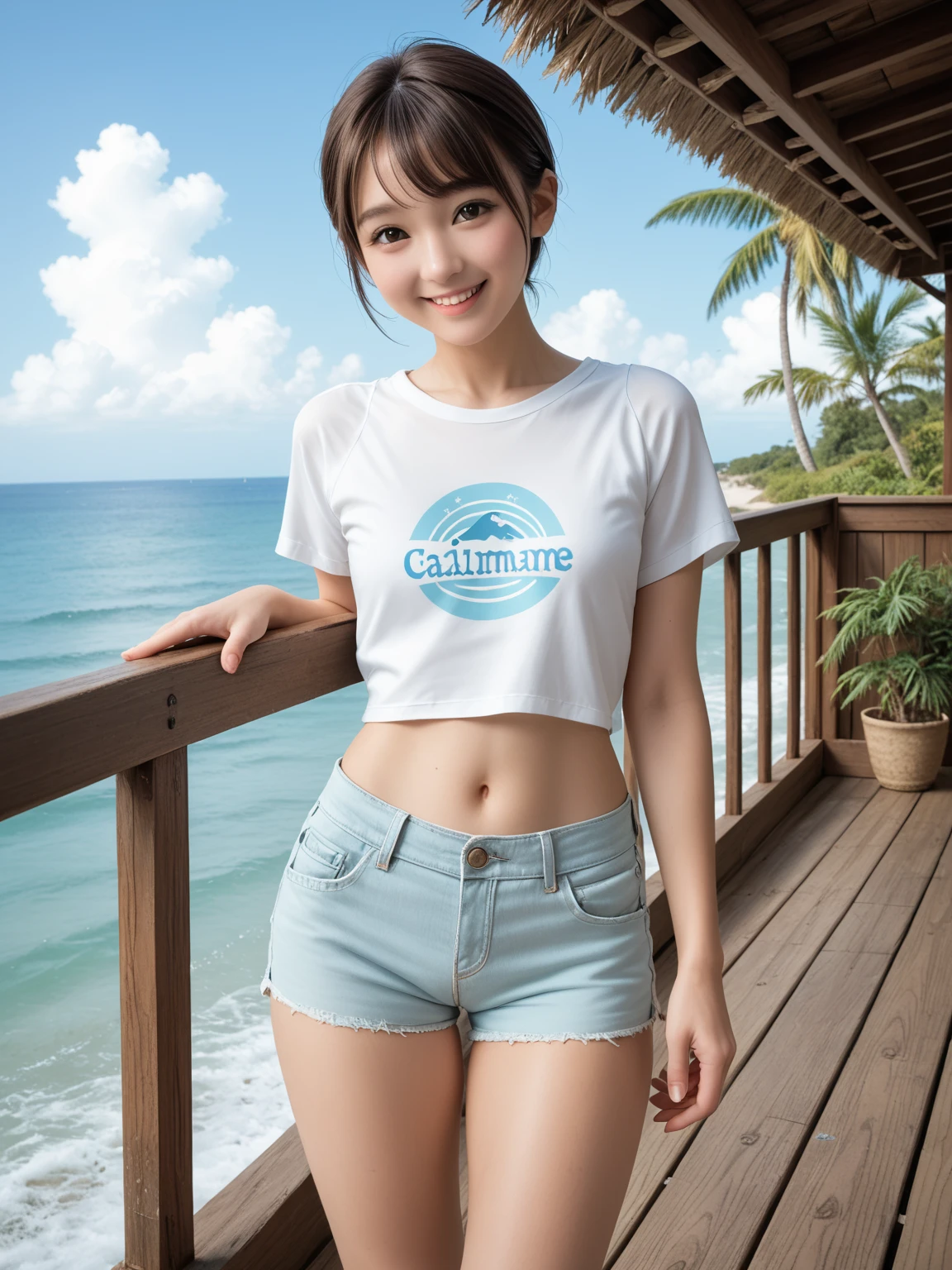 Japanese girls without pants、Wet T-shirt
