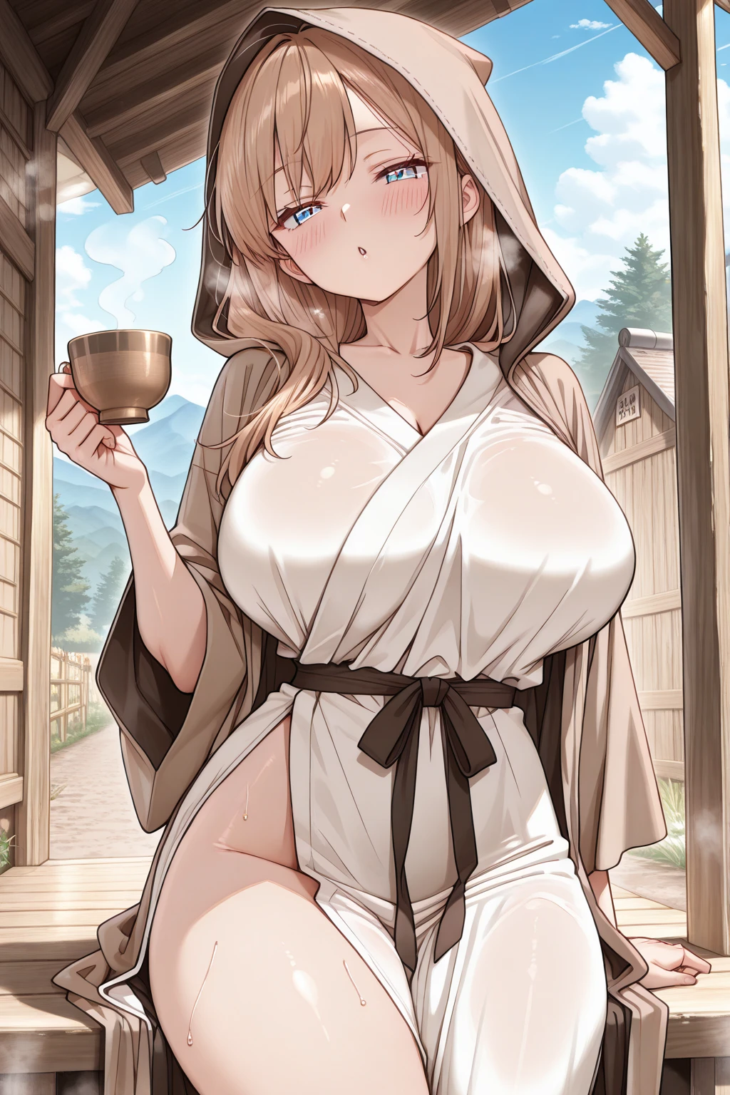 nsfw:1.6, Top quality, ultra high resolution, , (top quality, high resolution, 4K, detailed lighting, shaders, perfect anatomy, perfect proportions), eye of the beholder, (masterpiece, top quality) (top quality, 4K, 8K, high resolution, masterpiece: 1.2), highly detailed, (masterpiece: 1.3, top quality, ultra high resolution, ultra detailed), (top quality: 1.2), perfect eyes, perfect face, (top quality, 4K, 8K, high resolution, masterpiece: 1.2), highly detailed, (top quality, 4K, 8K, high resolution, masterpiece: 1.5), masterpiece, top quality, ultra detailed, top quality, high resolution, 32K CG, very delicate and beautiful, illustration, high resolution, sharp focus, very beautiful and detailed anime face, very detailed eyes, ((masterpiece)), ((best quality)), (super detailed), ((cute)), cute, ((very detailed)), 4K, (8K), best quality, (best quality, 8K, 32k, masterpiece, super high resolution, very detailed, impressionistic:1.2), blurred background, (two arms) , (two legs), (four fingers and 1 thumb) , only one belly button, Bare shoulders.

Beautiful woman, light blonde hair, brown skin: 1.4, smiling face, profile, arms between legs, cowboy shot, white knit cap, checked scarf, topless: 1.6, small nipples, large breasts: 1.3, beautiful breasts: 1.3, nipples peek: 1.3, white lace choker, white short hot pants, white winter boots, white winter gloves, Alps, snowy scenery, clear ultramarine sky: 1.7,
