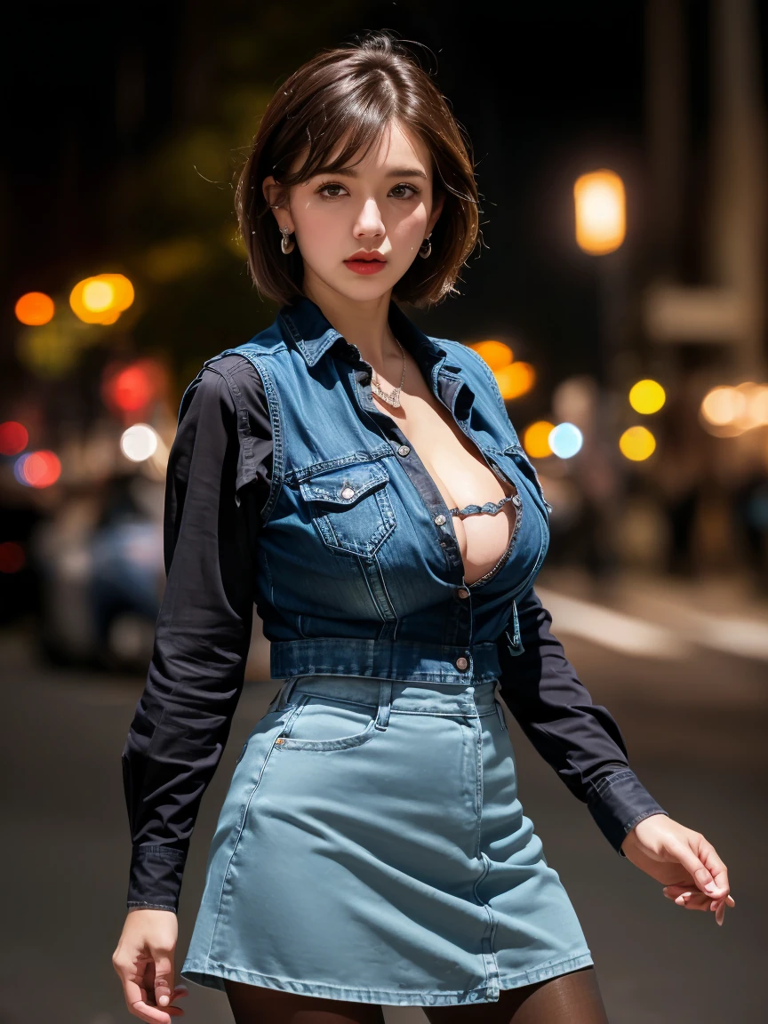 1girl, 18 years old, mix4, (8k, RAW photo, best quality, masterpiece:1.2), (realistic, photorealistic:1.37), cute, night, rain, humid, professional lighting, photon mapping, radiosity, physically based rendering, ultra high resolution, (medium breast: 1.2)