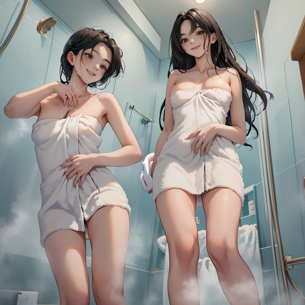 ((masterpiece,Highest quality:1.3,best quality illustration)),realistic,nsfw,after sex,cowboy shot,独奏,1woman,(18 year old beauty),dark brown hair,long hair,bangs,brown eyes,gorgeous eyes,(very small head:1.3),crying,Heavy breathing,(very long body:1.2,skinny),medium breasts,(White camisole)、navel、((Navy blue pleated mini skirt)),Wet crotch、barefoot、sweat,gleaming skin,toned body,slender body,walk,on street,Shibuya、neon、at night、World of Blade Runner、
