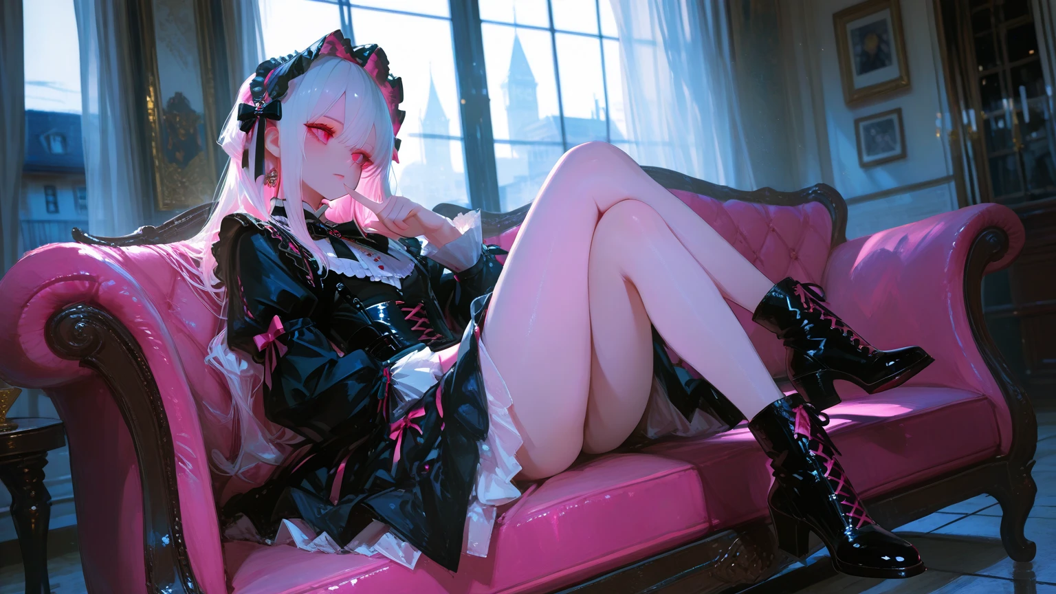 (corruption), full body, 1girl,small breasts,blush,(ahegao),collarbone,trembling,sweat,sweatdrop, hmmarnie