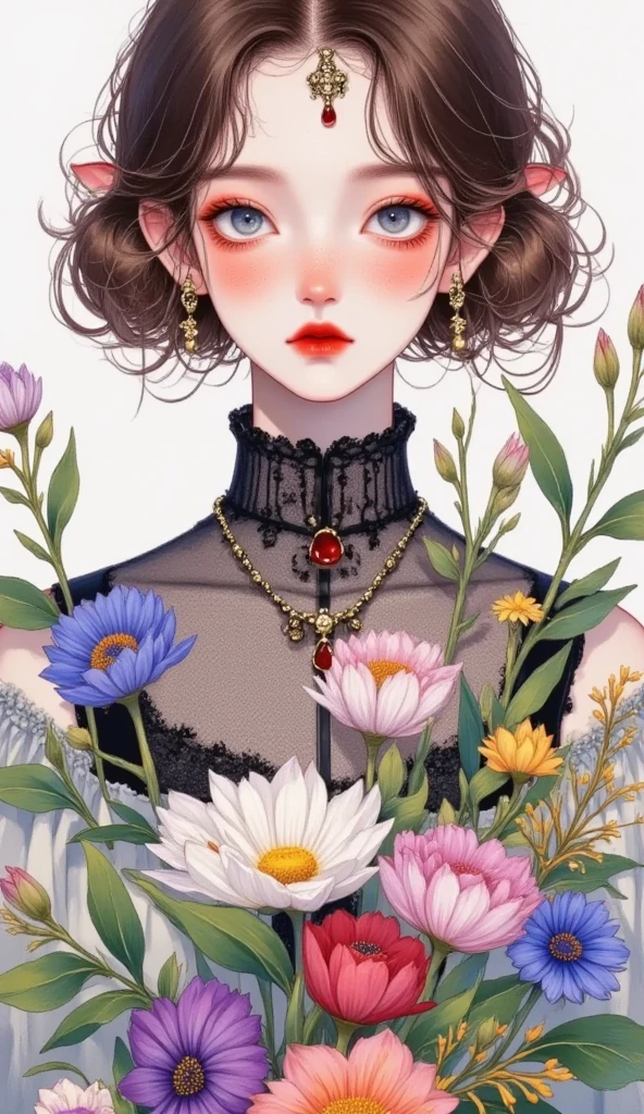 anime girl with pink hair and black clothes with various stickers, lovely art style, gloomy style, pastel goth aesthetic, urban girl fanart, pastel goth, Cute anime style, dressed in punk clothing, decora inspired illustrations, Anime style illustration, cute artwork, style anime, Cute cartoon style, Wearing!!! clothes!!!, pink and black, Kawaii style, my dress up darling anime