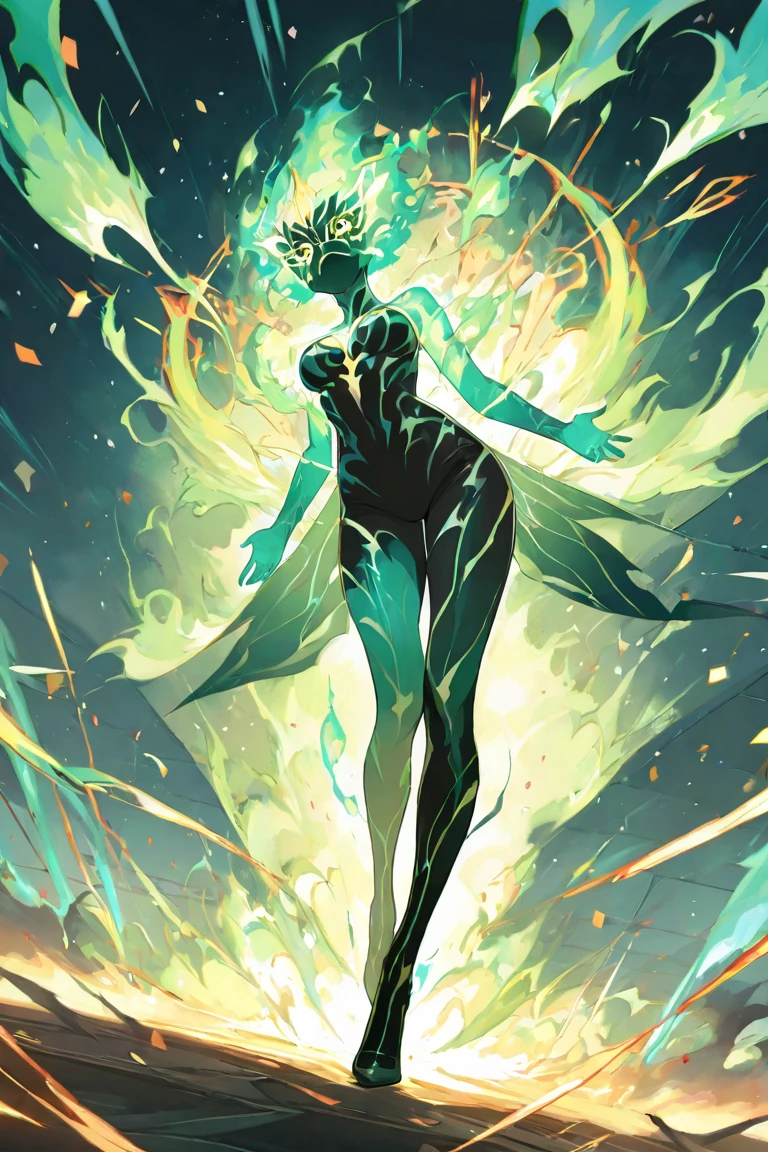 fire_lit_DC, green glow, fire_lit_DC, 1girl, green glow, upper body, green glowing hair, long hair, smug, holding green fireball, magic, green fire environment, green background, (cute pose:1.2), (realistic:1.2), (masterpiece:1.2), (full-body-shot:1.2),(Cowboy-shot:1.2), neon lighting, dark romantic lighting, (highly detailed:1.2),(detailed face:1.2), (gradients), colorful, detailed eyes, (detailed landscape:1.2), (natural lighting:1.2),(detailed background), detailed landscape, solo, <lora:fire_lit_DC_v1-10:0.65> <lora:add_detail:0.15> <lora:hipoly3DModelLora_v10:0.05> <lora:RSERomantic_RSESofiko_RSEEmma-v1:0.1> <lora:BeautifulEyes:0.65> <lyco:coloredSkin-08:0.3>