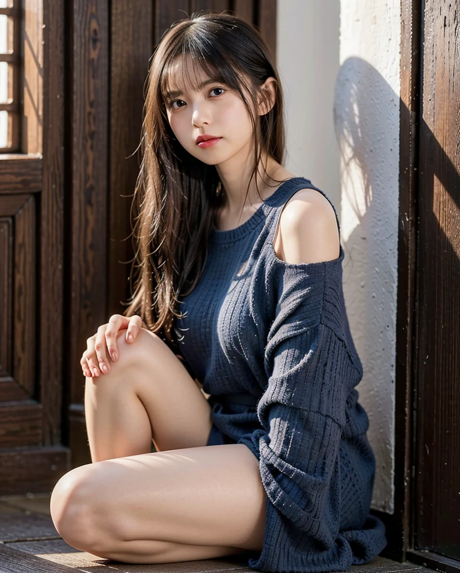 Majimix Real、(Raw photo:1.2)、(Photoreal:1.4)、beauty in beautiful details　and delicate expression、blonde、((I can see my pants))(Squatting panties energetically detailed eyes and face、beautiful and fine eyes、That&#39;s ridiculous、incredibly ridiculous、huge file size、super detailed、High resolution、transcendental beauty　highest quality、masterpiece、、(Japanese girls&#39; high school uniform))、very detailed expression　 grow、finely、Highly detailed face movie lighting、23 year old girl、positive、((dynamic pose)))、(Sit straight with your knees bent))、pleated skirt、blazer、sexy upper eyes