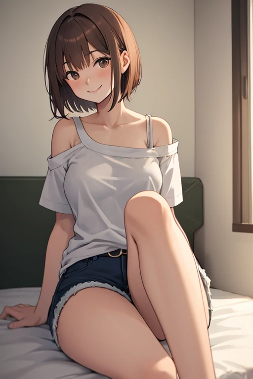Completely naked、8k, RAW Portrait (Japanese women),masterpiece、Photorealistic:1.2、Realistic, Ultra-high resolution, Highest quality, Real Life Photos ,( in the evening :1.1),
((((1 female:1.5))))、Japanese women,((office lady))、 Short Hairstyles,Slender body,Office window、 ((Dark brown eyes:1.2))、(Real skin texture:1.3)、(Immersive atmosphere:1.2、Chiaroscuro:1.2) 、(Look Viewer:1.4)、((Embarrassed look:1.4))、((Red cheeks:1.3))、((From belowの天井:1.35))、(smile:1.2)、((Roll up your skirt yourself))、((From below:1.45))、((Crotch close-up:1.62))、((Spread your legs out to the side:1.4))、