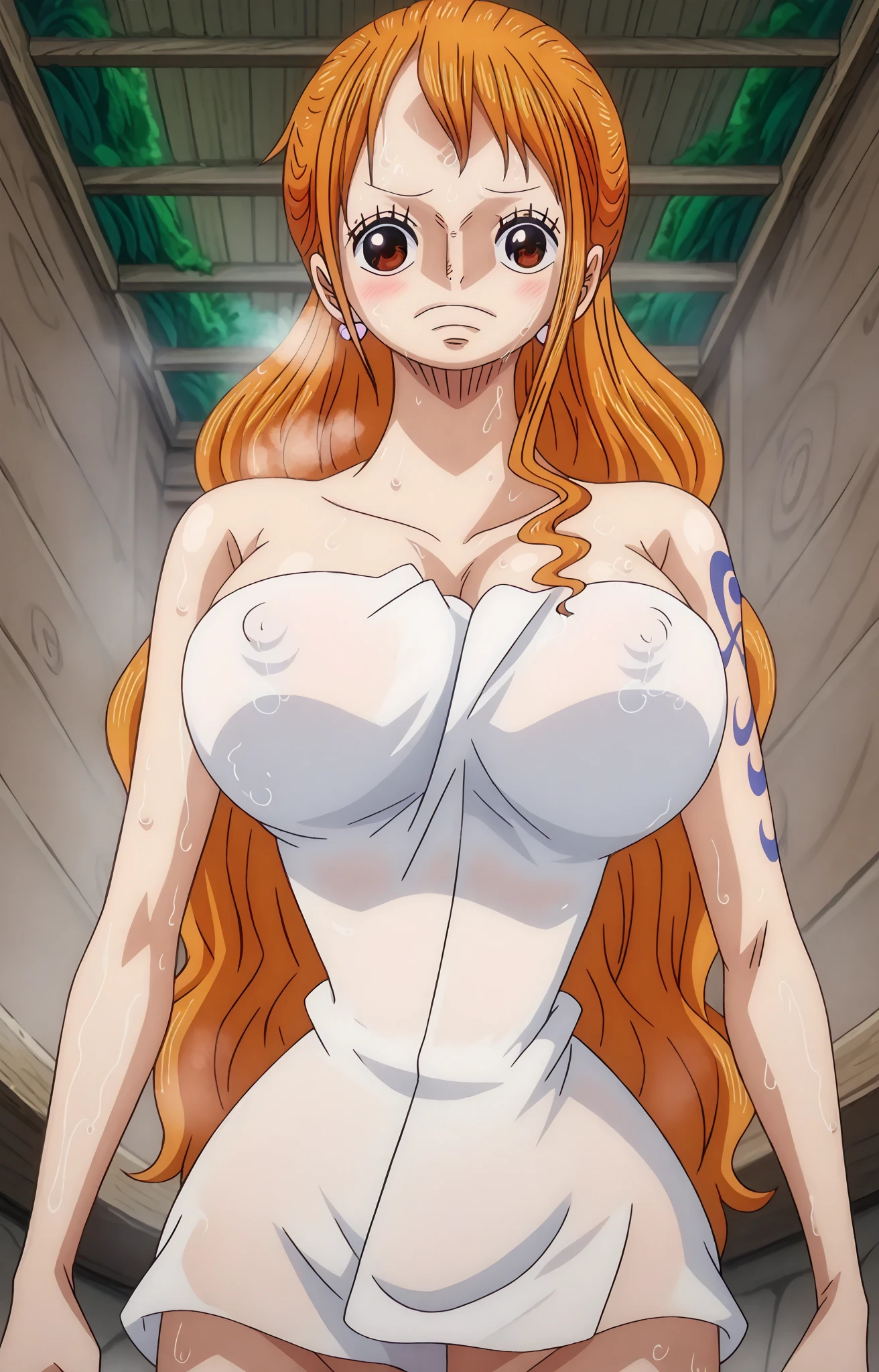 ((masterpiece)), (best quality),, official art, extremely detailed CG unity 8k wallpaper, highly detailed, shiny skin, Depth of field, vivid color,, 1girl, (curvy:1.0), (full body:0.8), girl wearing skirt or dress, sexy , portrait sophie mudd, casual pose, gorgeous young model, cute young woman, a beautiful -aged girl, very pretty model, young , cute young girl, beautiful young girl, beautiful model, long orange hair, light hair, shiny hair, young and cute girl, girl, Mimosa, Black Clover, Mimosa anime, anime, looking at me, wild pose, natural pose, 18+, high shadow texturing, shadows included, looking epic, epic background, epic place, single person, nobody else,wearing somethink sexy, wearing swimsuit or very thin transparent shiny dress, shiny dress, very thin
