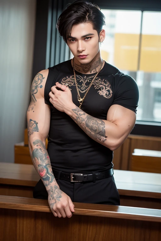 (8K, RAW photo, Highest quality),Realistic,2 handsome men，frontage，Intricate details，Extremely detailed eyes and eyelashes，Muscular male,Manly,Night sky,Soft lighting,Cinematic lighting,Portrait,Close-up,Lovingly，Exposing the pectoral muscles,Photo of black and blue eyes white gay male model, Blue eyes, Stand in front of a gray background, Sports panties, 22 years old, Lean, beefy, Short hair, Digital SLR, hyper qualit, Fujifilm XT3, Crystal clear, 8K UHD, High detail, Ultra photo realsisim, haar, Pubic hair, ((Realistic skin), ((pores)), ((highdetailskin)), volumettic light, groin, far,sexy underwear,top-down view, complex 3D visualization, high detail, 1 handsome young man (nsfw) looking at the viewer (Pureerosface_V 1:0.6), 18 years old, pure, genuine human skin , (bare chest), muscles, vivid details, hyperrealistic, beautiful background (Medieval: 1,2), octane rendering, 8k, best quality, masterpiece, extremely detailed, computer graphics, unity, wallpapers (realistic, photorealistic: 1.37), stunning, fine details, masterpiece, best quality, official art, extremely detailed CG unity 8k wallpapers,