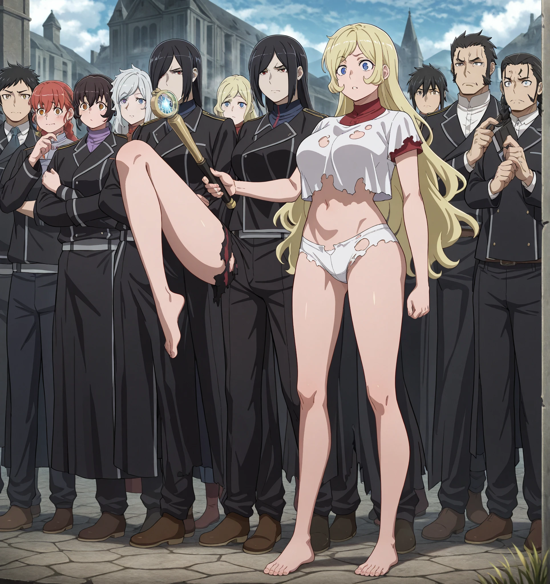 one girl , just one girl , masterpiece, best quality,Anime - - wearing black night dress - Anime girl - with white long hair - purple eyes - tanned skin - body with feminine curves - perfect curves , tanned skin , just one girl , gang boss , dark tanned skin