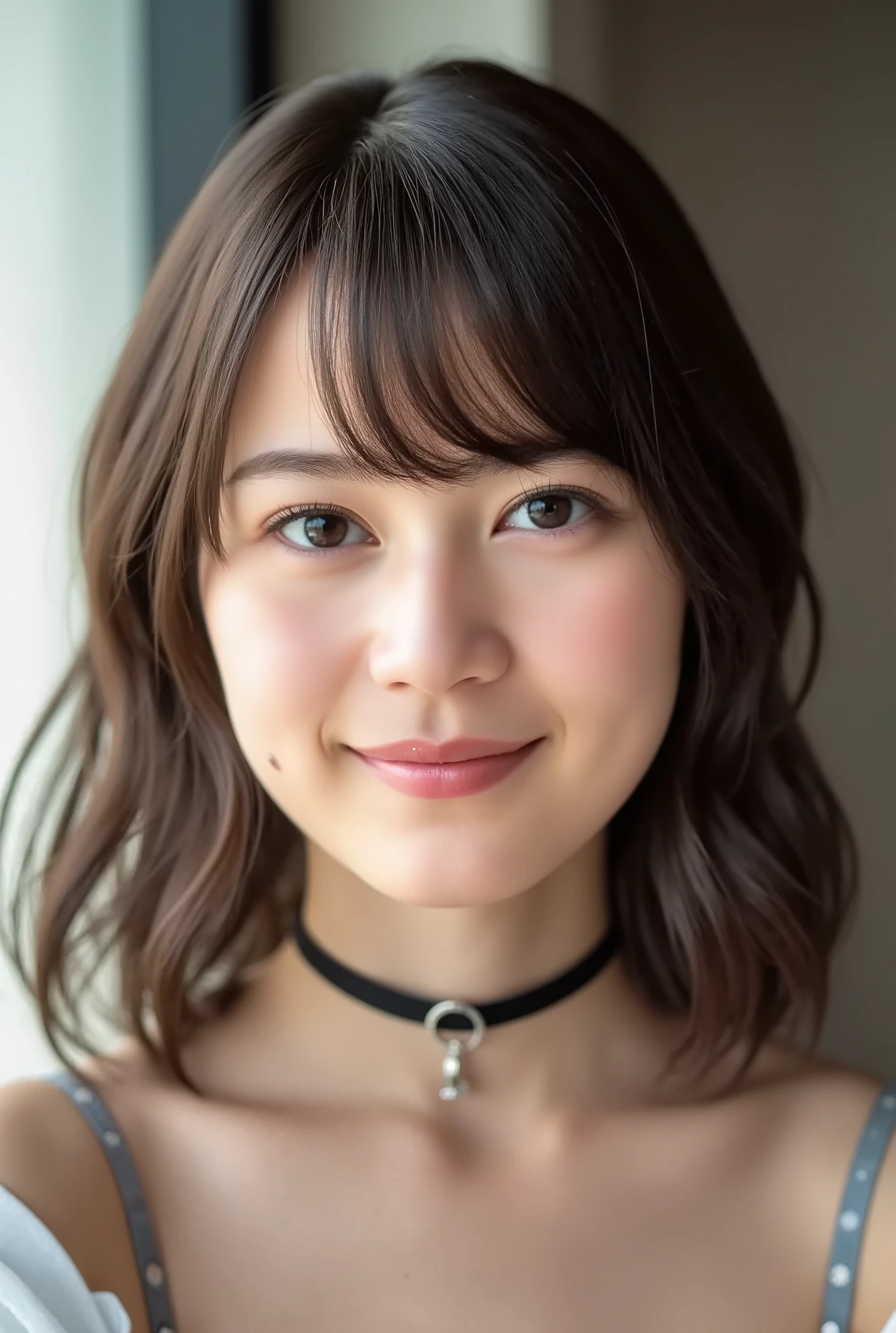 Ikuta Erika, Bang, smile, Young and cute Japanese faces , High Definition CG Unity 8k Wallpaper, ultra high precision,very detailed, film grain,lens flare glow,top quality ,8k,Viewer,(( masterpiece)), ((top quality)), (very detailed), ((cute)), ((sexy)), ((very detailed)), (beautiful), ((bondage))、((choker))。handcuffs、garter、garterベルト
