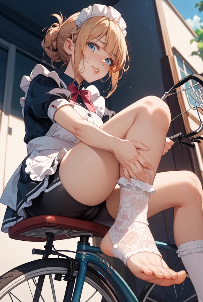 ((masterpiece)), ((Highest quality)), (Very detailedな), ((cute)), cute, (Lovely), ((sexy)), (device), ((Very detailed)), 4K, (8K), Highest quality, (beautiful), Anime Style, Genuineistic, Genuine, (Looking up from below:1.5), ((Cowboy Shot)), ((in the train)), Daytime, a cute girl, (1 Girl, alone), (Schoolgirl uniform:1.5), beautiful light brown hair, beautiful brown eyes, ((beautiful eyes)), short hair, Big Breasts, (throw, Panty shot, White panties, Spread your legs:1.3), (Camel Toe:1.3), A light smile, Shiny, Shine