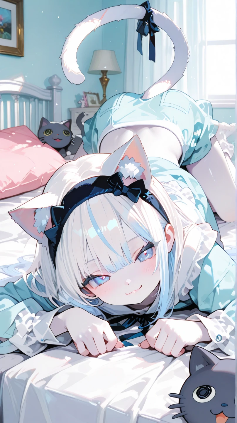 A very cute white-skinned 12-year-old demon、