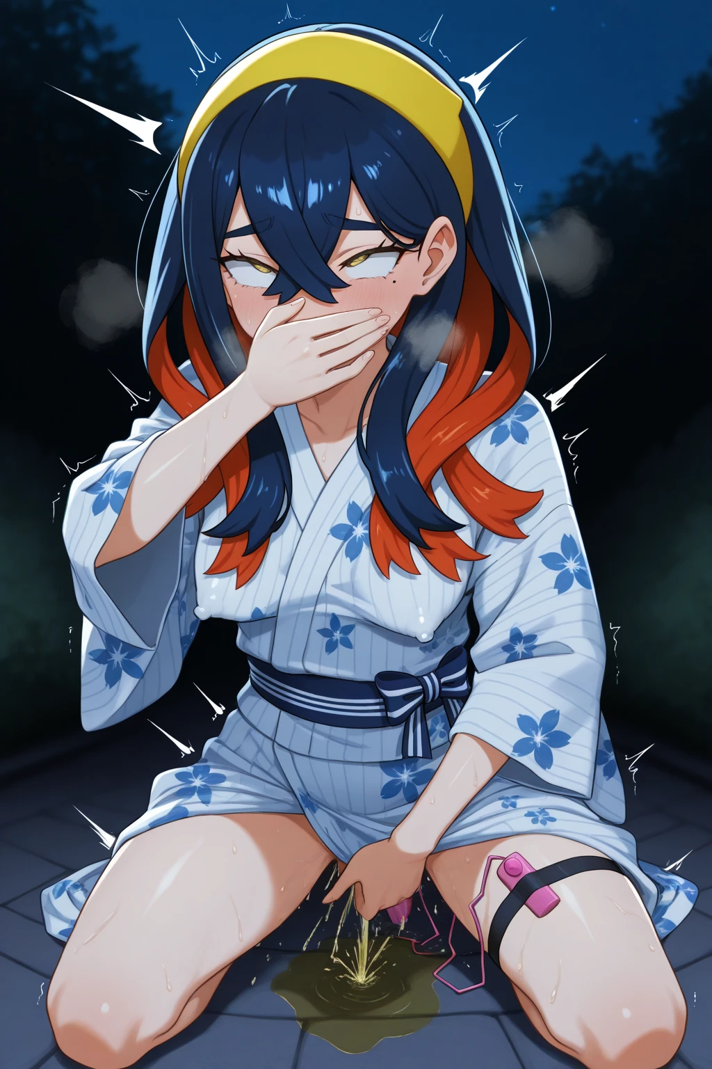 One Girl,furude rika,(masterpiece、Highest quality),Big eyes,Purple Eyes、Purple long hair、Shrine maiden、White kimono、White robes、bangasterpiece, Highest quality) detailed, 北条鉄平にrapeされる少女、rape, Creampie 、Torn clotheale、(standing doggy Sex, dd, transformation, Standing on tiptoes, dd ,Sex , Sex) ,(((Orgasm Expression))),panic,Hollow Eyes、Are crying、Watery eye、Anxious expression,Open your mouth、 Drooling,Open your mouth,
