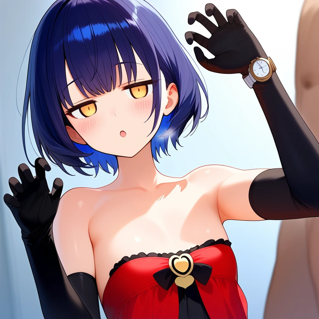 best quality, highly detailed, masterpiece, ultra-detailed, 
1girl, (solo:1.8), rinko-iori, wide hips, low ponytail, covered nipples, smile, steaming body, large breasts, lace-trimmed, bra, panties,
(spread legs), (midriff), (navel),
(sitting on bed), (spread legs)