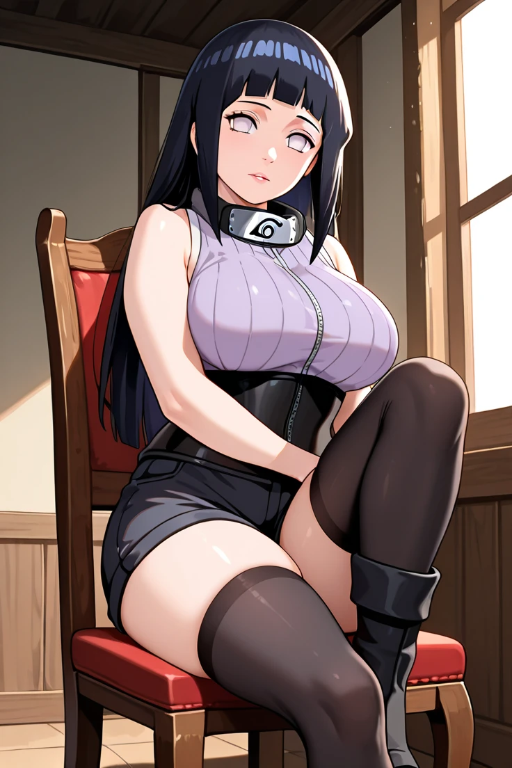 Milf, just one woman, busty, perfect boobs, long legs, chubby, 40s, pouting lips, black hair, hairstyle: ponytail, Asian ethnicity, soft + hot style sharp anime, woman in kitchen, back view, pose bending over when cumming, mini-skirt, low-cut clothing, wearing a pearl necklace, dark lighting, pubic hair in the private part,