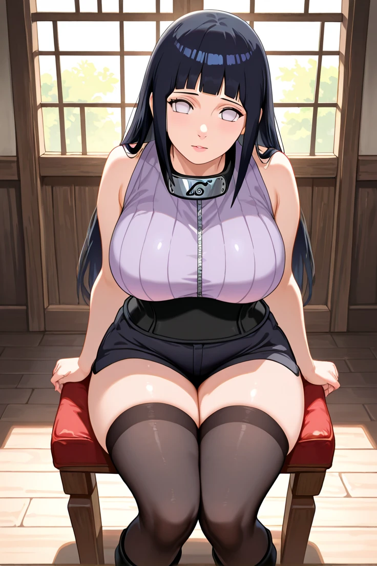masterpiece, Absurd, Hinata\(bolt\), 1 Girl, alone,Mature Woman, View your viewers,Perfect composition, detailed lips, ((Very huge boobs:1.3)), Beautiful Face, Body Type, blush, (Pink Lips), Long Hair, Purple eyes, A gentle gaze, Ultra-realistic, detailed, Realistic face and body, Sweaty body, sauna background, Embarrassed face, Thick body, Chubby, View from below, Put your hands behind your back, White Mist, ((tears:1.4))、Nipples are visible、Puffy nipples,Erotic squatting、Open Leg,detailedな脇の下,very wet armpits、Underarm steam,Realistic pussy、Thick pubic hair、Short bob cut hair、Plump body、Obese,Very red face、Show your armpits,Armpit Hair,((Auntie peeing:1.4)),Puddle under your feet