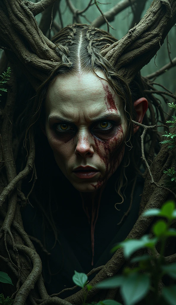 An army of zombies in a swamp, twisted trees, fog, zombies resident style evil, portrait --auto --s2