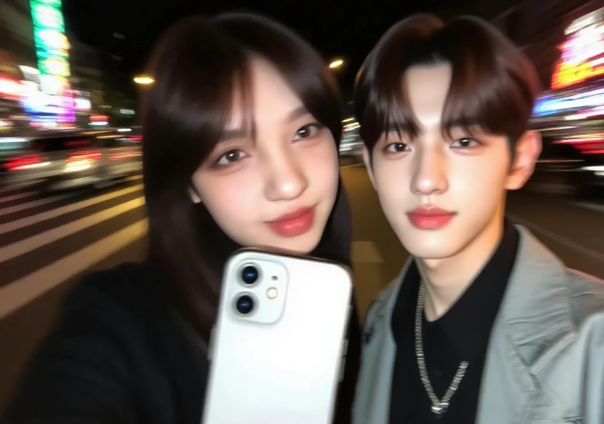 8k boy and girl black hair black eye