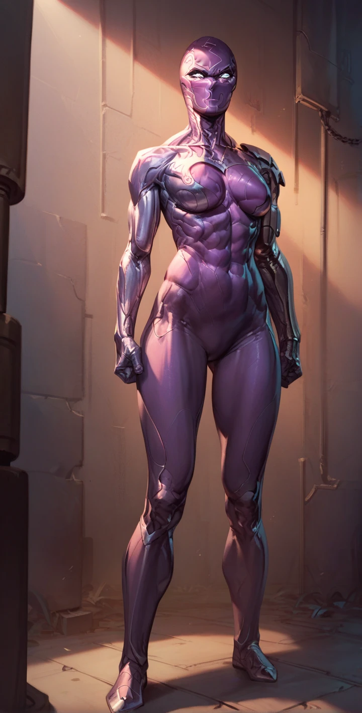 Full body, masterpiece, 1solofemale drow elf purple grey dark skin standing pose yellow bikini, 2legs, 2arms