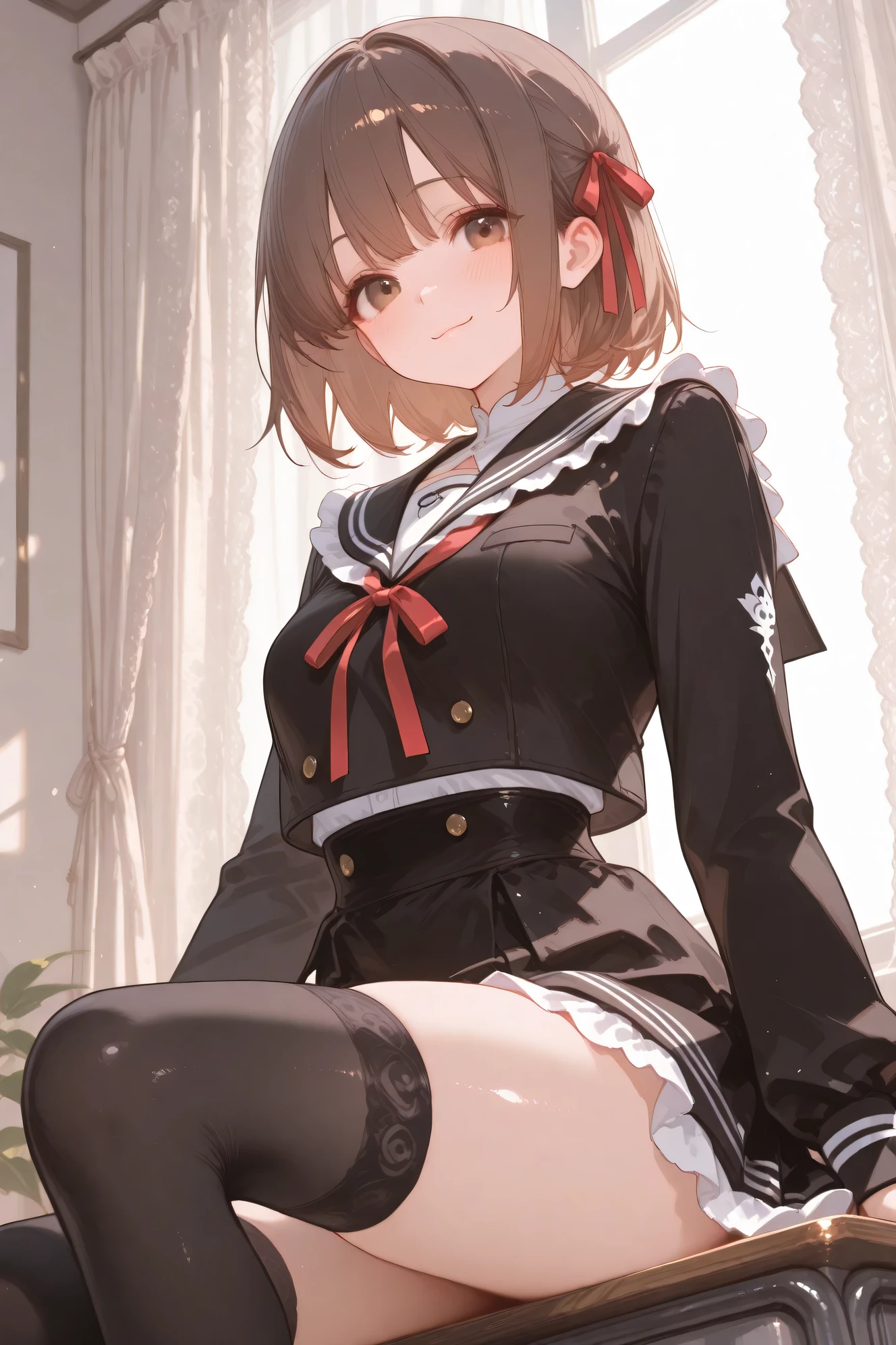 (masterpiece), mature school girl, sexy, posterior, floral lace undies, natural light, photorealistic, cameltoe, diffused light, depth of field, white skirt, steam, (lift skirt), (urination), lifelike