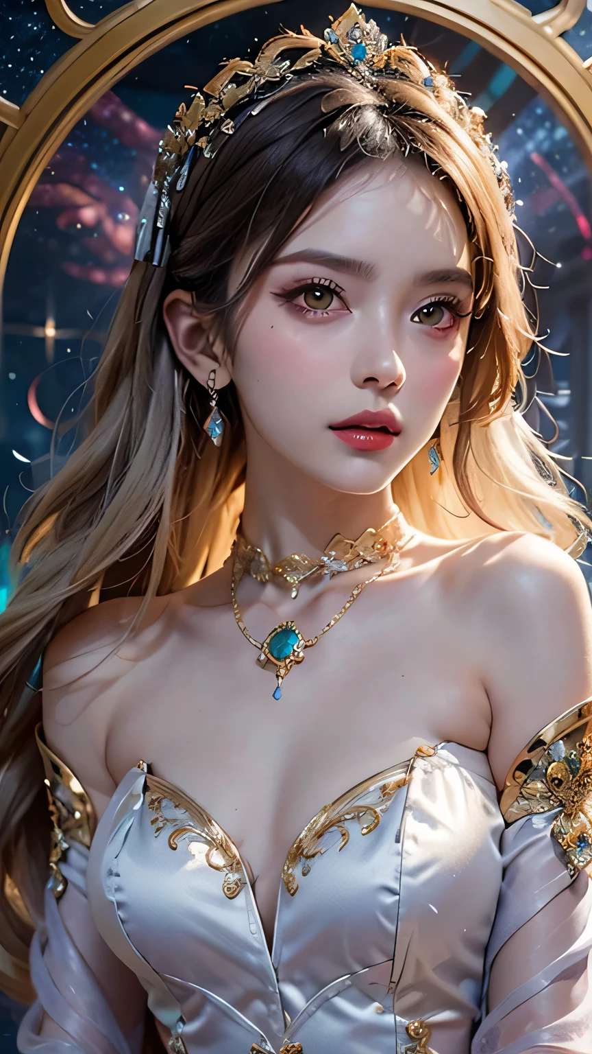 masterpiece, Highest quality, (Highly detailed CG Unity 8k wallpaper), (Highest quality), (Best illustrations), (Best Shadow), Absurd, Realistic lighting, (abyss), Beautiful sparkle, art:PeterMohrBacher,
