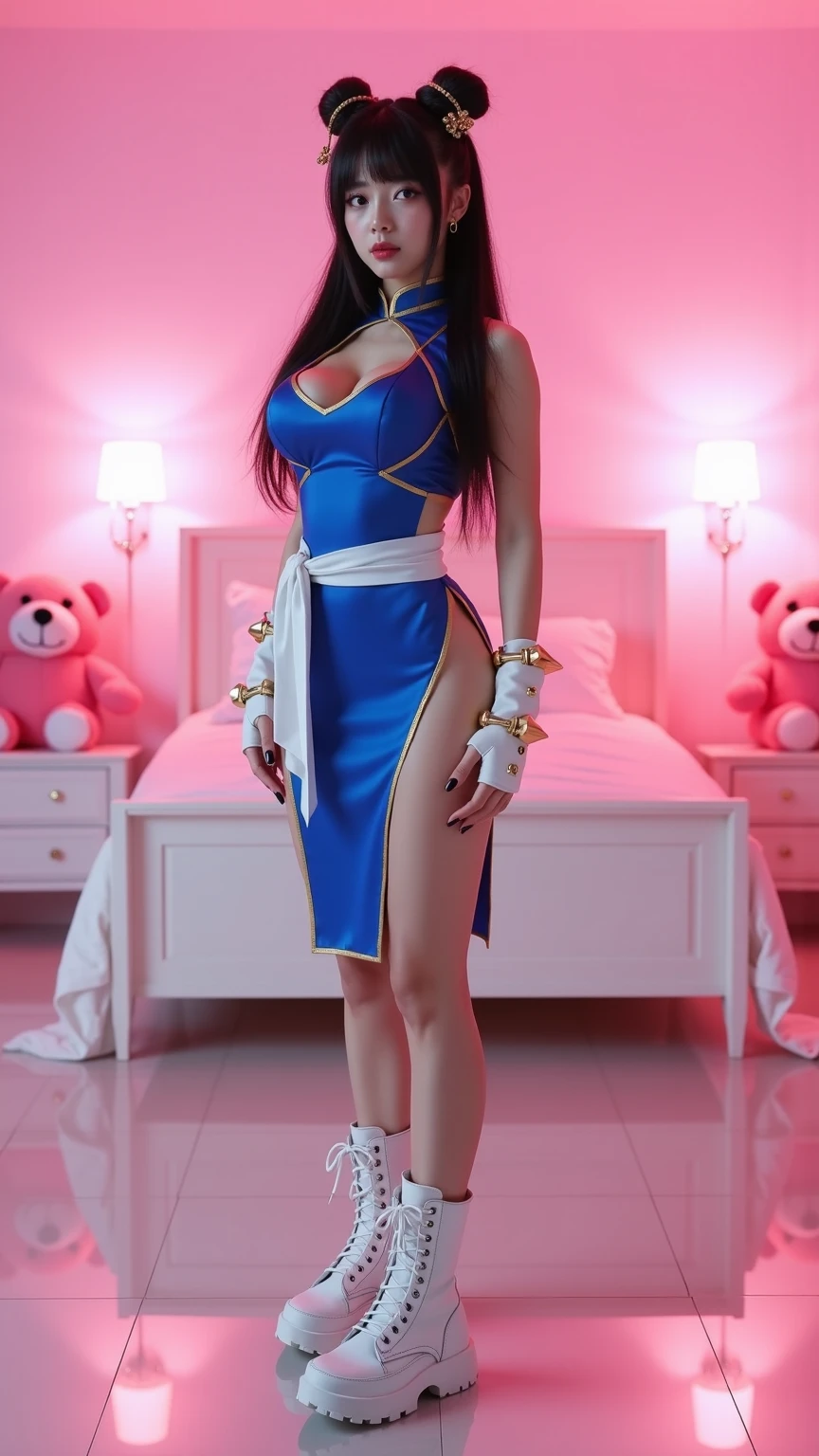 (((wearing princess dress))), Bondage, (sitting in posh bedroom), Tied Woman sitting in a posh bedroom, looking down in dejection,, Full Body, ((arms behind back ankles tied together)), ((legs and ankles tied together)),((legs bondage)), ((ankle bondage)) , ((ankles tied together)), ((unable to walk)), gorgeous sexy Woman very very very skinny anorexic waist, (((20 yrs old girl))), very small exposed breasts, face scared, pain, horror, terrified, crying tears, very long curly brown hair with bangs very high very very long twin tails huge hairbow, hair ribbons, BDSM, slave