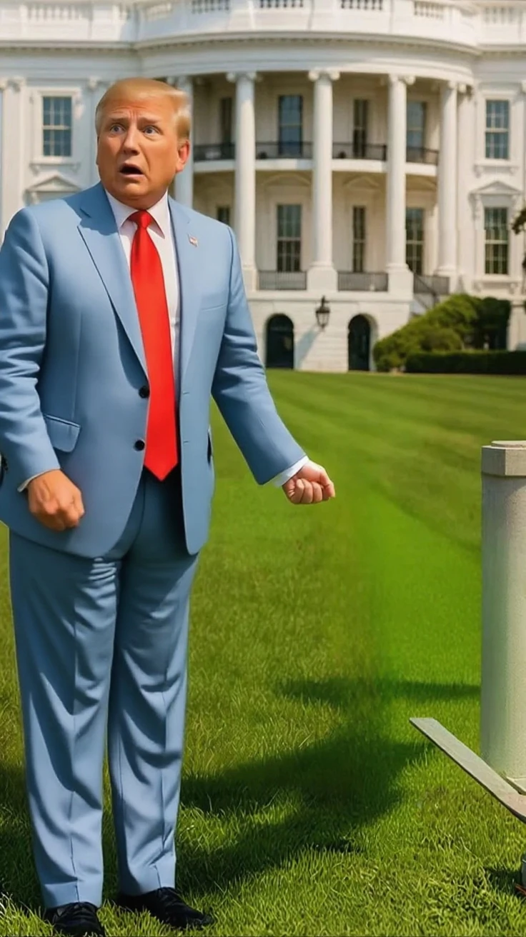 Realistic image of Donald Trump，Ultra-realistic quality，a old man，Big chest，wearing an outfit，Wearing crocodile dragon armor，Wearing a crocodile head hat，Muscle men， Man ，Wear half-moon glasses，Realiy