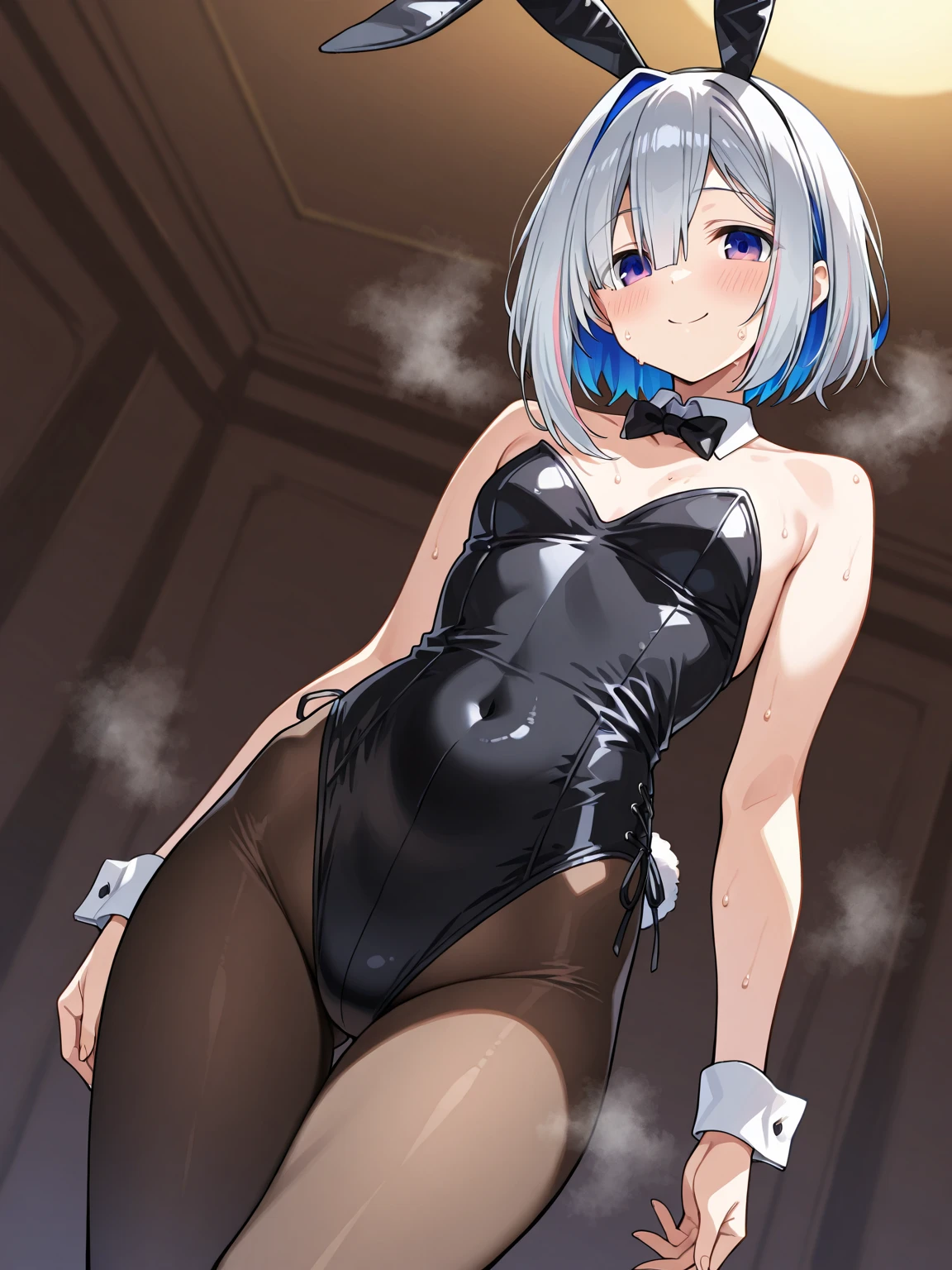 highquality illustration, masterpiece, very delicate and beautiful, attractive girl,(colorful leotard, heattech leotard,tight leotard,long_sleeve leotard,ribbed leotard,high_leg leotard,turtleneck leotard), thin,slender body,slim,gymnastics club,gymnastics athlete,bare legs,gymnasium background,beautiful eyes, light smile,(masterpiece, best quality:1.2), highres, extremely detailed CG unity 8k wallpaper, perfect lighting, Colourful, ultra-high res,4K,ultra-detailed, photography, 8K, HDR, 17 ages,cowboy shot,