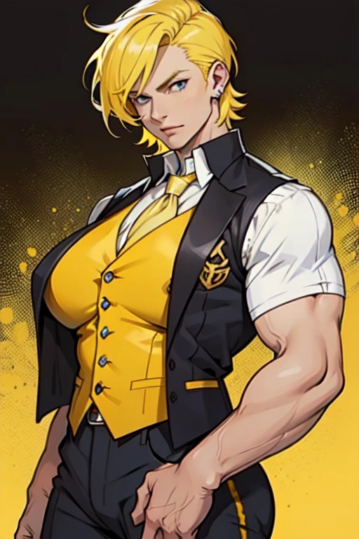"Exquisite face."  Yellow eyes, (angry),