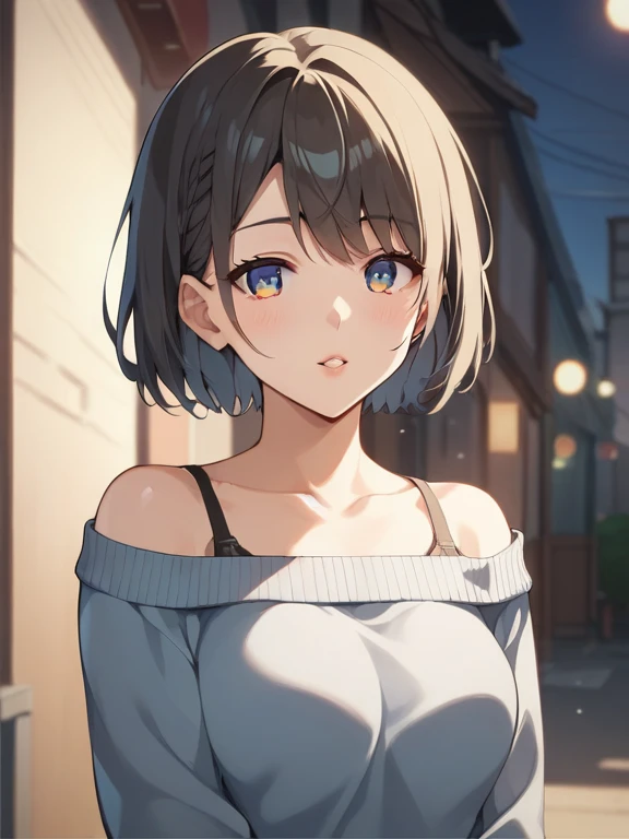 (8k, top quality, masterpiece: 1.2), (realistic, photorealistic: 1.37), super detailed, girl 1 person, , solo, small breasts, beautiful detailed sky, detailed café, night, (blush), (smile: 1.15), (closed mouth), small, (shirt with collar: 1.1), night, wet, office clothes, rain, white lace, (short hair: 1.2), floating hair NovaFrogStyle, random sexy poses,