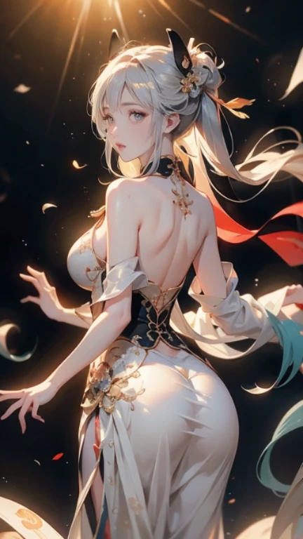 Royal Sister,Detailed eyes,详细的脸,Mature face,Ripe body,Tall body,Seductive body,Long legs,4K,k hd,fleshy feeling,White translucent lace,Fair, plump and delicate body,Beautiful face,Cherry small mouth,Beautiful and delicious(3D royal sister),a plump buttocks,