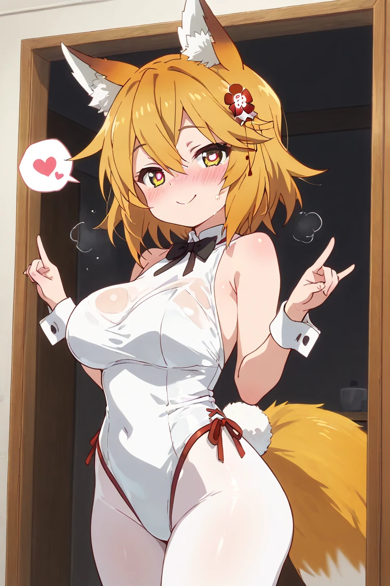 score_9, score_8_up, score_7_up, best quality, masterpiece, uncensored, source_anime
BREAK
sen, blonde hair, 1girl, animal ears, fox ears, blush, animal ear fluff, solo, hair ornament, fox girl, hair flower, hair between eyes, short hair, fox tail, tail, large breasts, yellow eyes, completely nude, 1boy, paizuri, from side, penis, precum
<lora:senko_ds6_ponyxl_lr1e-5_constant_adamw8_dim32_alpha16:1>
<lora:yeun_pony_v1-000006:1>