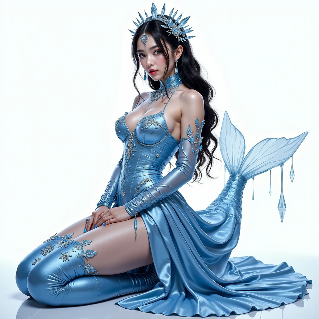 ,((Wearing a torn sheer costume of a superheroine)),(, No bra)), Wet crotch, Wet thighs, Beautiful girl with accentuated slender abs: 1.4, (((nipple tips protruding, areola is protruding, The shape of the pubic region is clearly visible)), sixpack abs: 1.4, Bust Botox, Photo, Sharpness, Unique 850 4, Koda850 k portrait camera, F1.6 shots, Ultra-realistic textures, Spectacular light textures, Cinestil 800 Fashion Mechanics, (futuristic sci-fi battle fashion: 1.1), (tied perfectly by chain), Restraint, Slaves, collars, ((wide prison with sunlight)), Dark fantasy, Realistic material details, extreme hight detail, Ultra-realistic materials ((Torn costume))), Wet, Cloudy, (Chained)), ((big emphasized by chains)), ((chains digging into crotch)), ( (Collar)), (, No bra), shredded costumes, broken golden shields and battle spears,, White combat gloves, Combat shoulder armor, Blood splattered on the face, Blood splattered, Realistic, (Bruises, Dirty, ripped clothing, skimpy clothing, Blood: 1.3), Torn Cape, Torn pantyhose, Long legs, ((iron pipe in the crotch)), Metallic shackles and fetters, ((chains hung from heaven)), Wet crotch is clearly visible, Swarovski's sword and the anatomy beneath his feet, (futuristic sci-fi battle fashion, Torn mesh stockings),