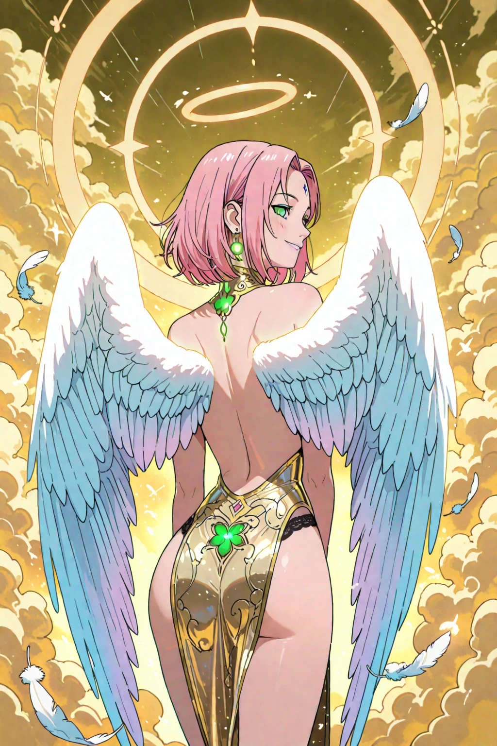 (masterpiece, best_quality, ultra-detailed, immaculate:1.3), epic, illustration, 1girl, (sharp Casino:1.3) succubus, wings, full body, cameltoe, [:seductive costume design,:0.2], official art, albino, creepy shiny beige lighting from above, at an glowing, surreal airport, bombshell hair, pastel pink hair, long bombshell hair,Loose Curls, kneeling<lora:EnvyBeautyMix25:1>