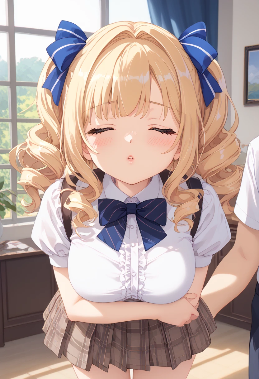 Highest quality, High resolution,8k、Beautiful Face、Perfect Face、naked、One person、{Angle from directly above、An angle focusing on the face}、((Giving a blowjob、Doing a deep throat、Hands on thighs)),Boobs shaking violently up and down、A large amount of semen is applied、Cool look、blush(1.9)、Sweat(1.9)、steam、Golden Hair(Braided at the back、Multiple hanging hair), Round eyes、Brown eyes, Long Hair, Mole under eye, Huge breasts(0.9), bangs(Berry Short、Bob), Cleavage, clavicle,Big Butt, indoor(wooden), Final fantasy(anime、panel,Pannero、Penelo(Pulled up to her chest)、hair ornaments、White Nightgown(Exposing)、(Exposed nipples))、 One person黒人男性,Big Penis,(The man is receiving oral sex.)