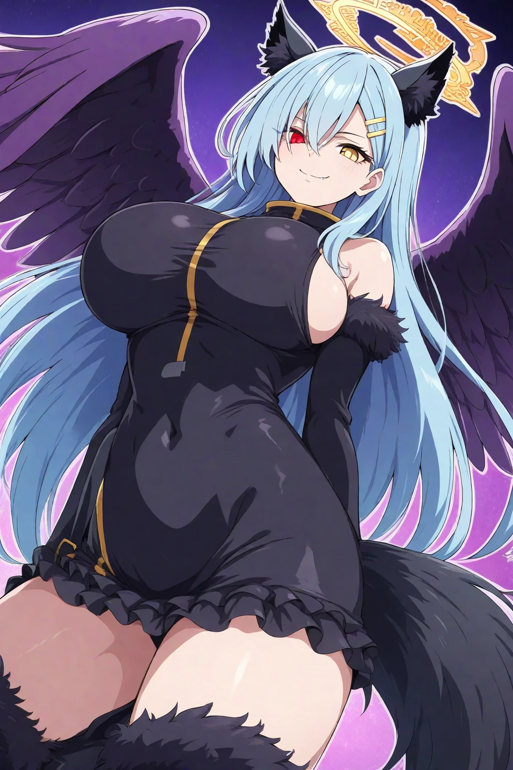 Rosario and Vampire、Yokai Gakuen、monster school、Orange striped concubine、Big breast witch、Big breast witch、Big breast witch、race is witch。With a style comparable to Moka Akaya、A Gothic girl who wears gothic clothing.。Although she has a mature appearance, she has a childish and natural side.、He is also quite a masochist.。Making costumes to match work at the school, etc.、Also has a hobby of cosplay and a talent for handicrafts.、He lost his parents in a traffic accident in a human city.。After being adopted by the lord as his daughter, all he could do was hate humans and their civilization.、When Tsukine fell into a corpse、Appears with Noriaki Mikogami、Since then, he has worked for the school under Mikogami.、Start spending time together as part of work。Specializes in transformation magic、It often fights by growing black wings that transform into blade-like shapes.。Change your appearance into a crow、It is also possible to use crows。