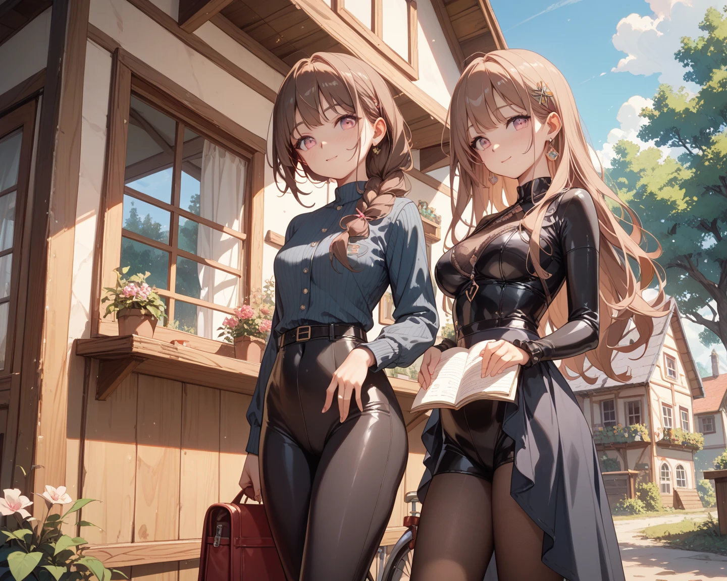 (tiny fortresses from sky view:1.5), (hills:1.3), cliffs, (tiny crowds of armies from above: 1.5) (from sky view: 1.3), mountains, simple background, (3girls:1.8), (height_difference:1.8), (size_difference:1.5), (a giantess girl walking together: 1.2), (giantess:1.5), (foreshortening: 1.1), (adult woman: 1.4), (commoner clothes), , (girl on a cliff rear view: 1.3), (rear view: 1.3), professionally drawn, (huge breasts), (cleavage sweat), (anime drawing:1.1), (simple bold lines: 1.1), (anime:1.1), (very cute anime girl), (bright), (low contrast), (prettiest teenage girl), (mature face: 1.4), (tall girl with big breasts: 1.2), (fortress crowds: 1.6), (all fours: 1.1)