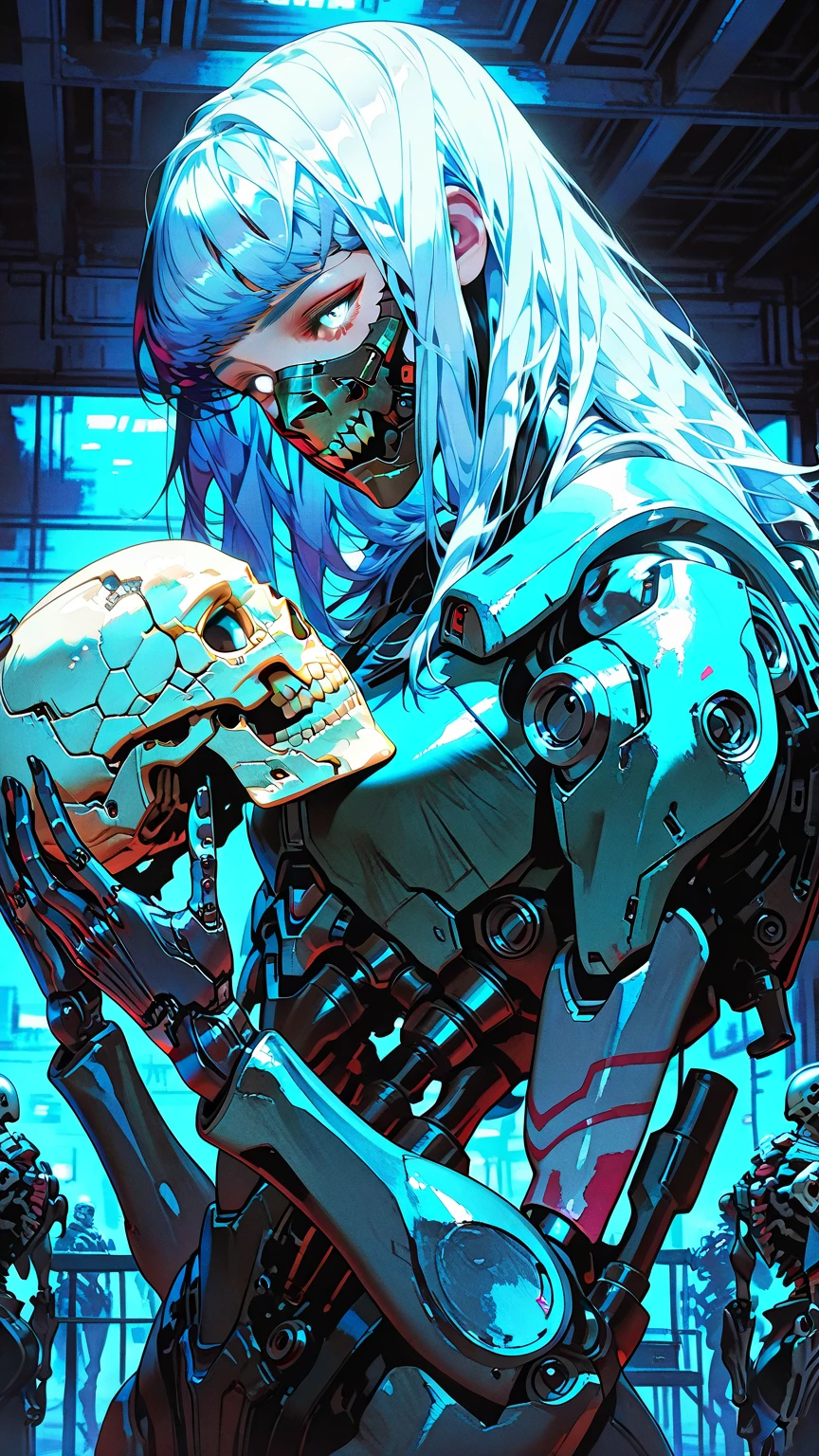 (work of art, best qualityer:1.2), standing alone, male focus, 1 young boy, chainsawman man, chainsawman, sharped teeth, gaping mouth, taboutgue, white collar shirt, (bloodstains_about_badass clothing:1.2), black necktie, black pants
