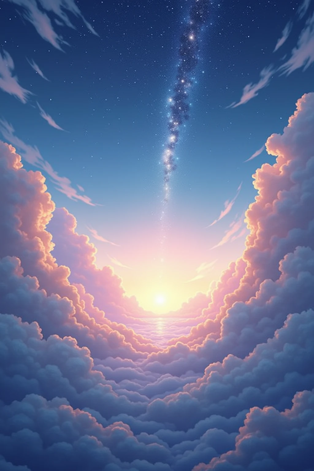 Generate five images of the sky