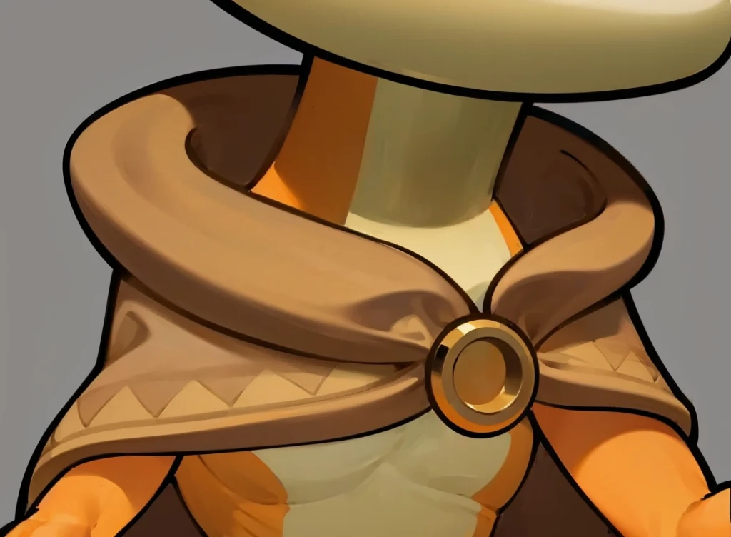 beige cape,Yellow pattern,golden metallic