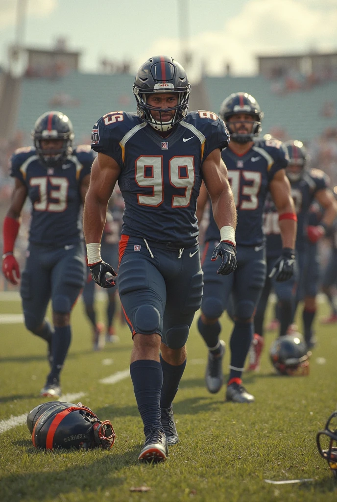 American football uniform front back with logo Gridiron Wear Skt