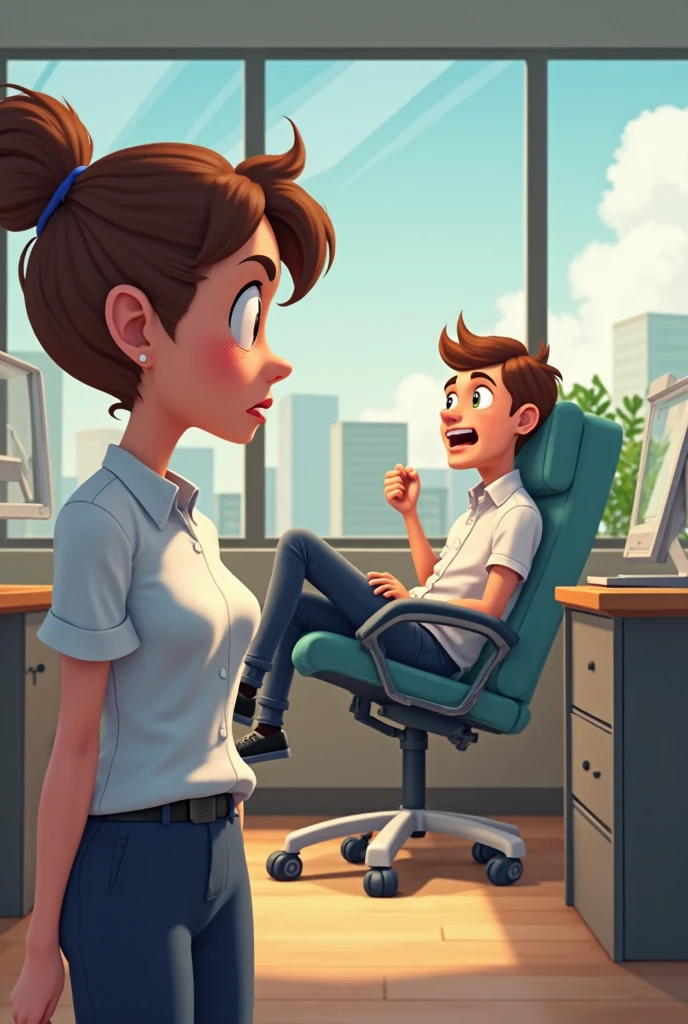  Son asking office going  mom  from outside door
