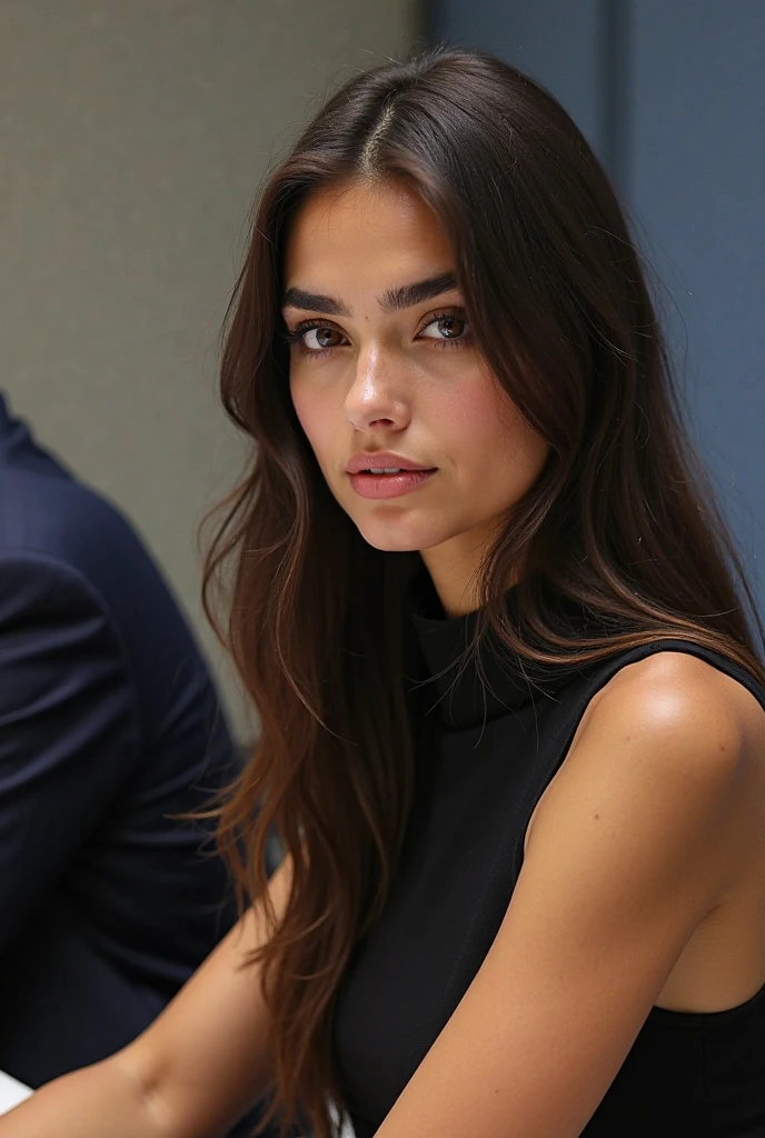 photo of beautiful young (ir1n4shayk:0.99), a woman, ((closeup portrait:1.3)), (tight long sleeve top:1.2), sitting in a sex shop, natural light, (masterpiece:1.2) (photorealistic:1.2) (best quality) (detailed skin:1.2) (intricate details) (8k) (HDR) (cinematic lighting) (sharp focus), (looking at the camera:1.1), hoop earrings