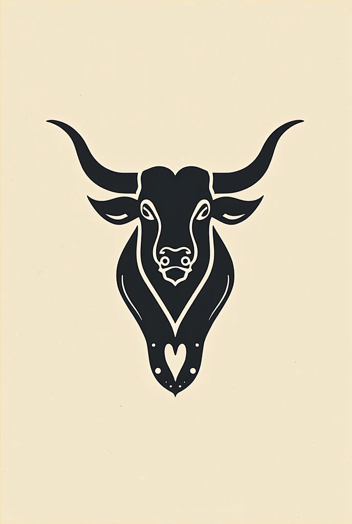 Draw a cow with horns and a scarf on white paper, cow head, face of an ox, portrait of a minotaur, Like a bull's, a cow, human dressed as a bull, With horns, Minotaur, drawn on white parchment paper, cow, handpainted, Hand-drawn, drawn on paper