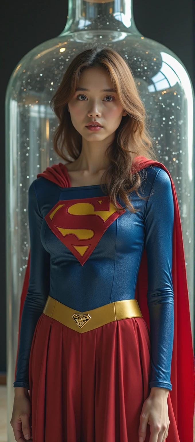 Amy Adams as Supergirl, realistic, high definicion, ultra resolution, Fujifilm XT3, detailed, 64k, -