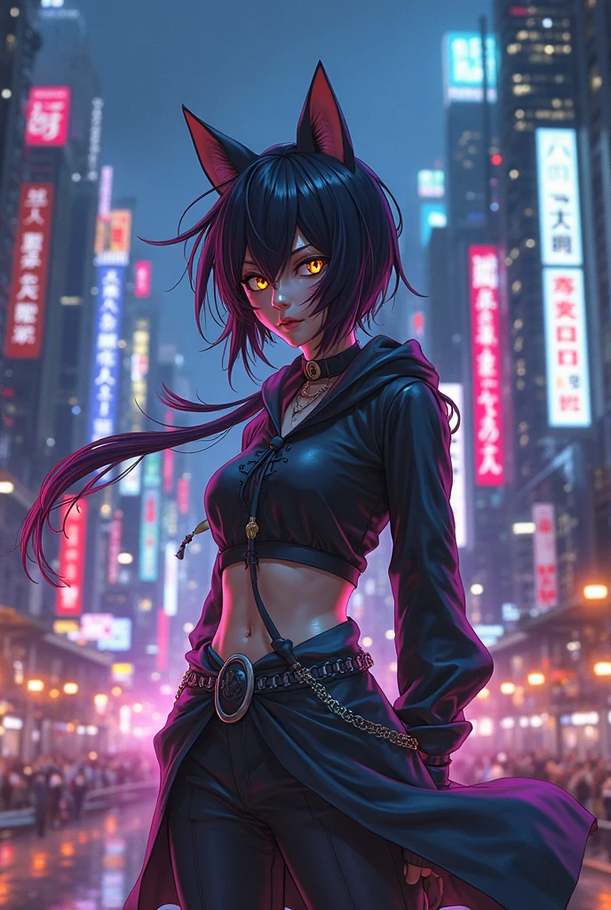 woman,Night city,wind,披wind,Black leather jacket,Catwoman,Rogue,Whip,((插画wind格))