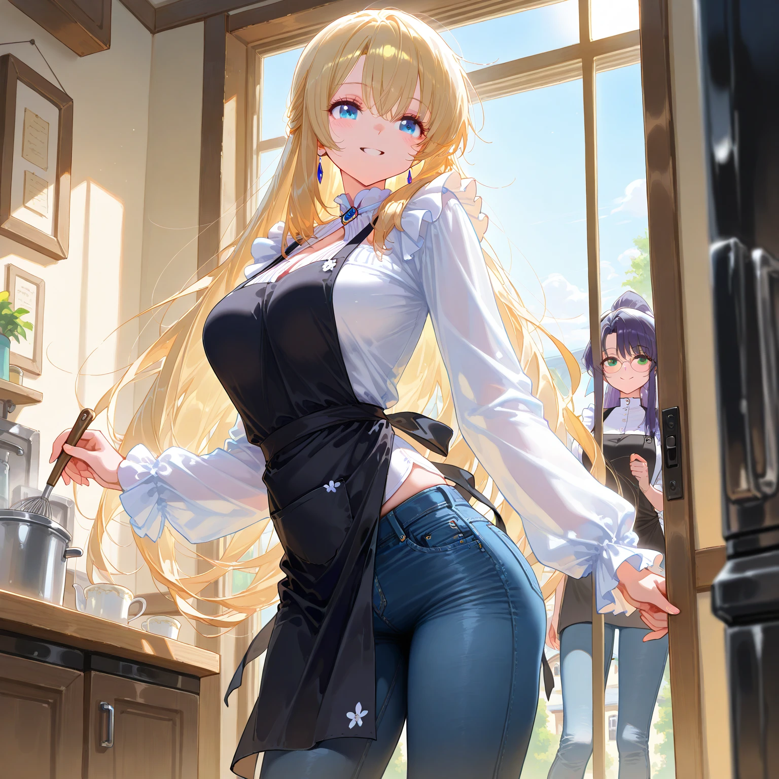 mastute piece,Best Quality,insanely detailed,8k cg,nsfw,
perspective from behind,
2girl,line up butts in a row,surrounded by wall,top-down,bent over,raise up buttocks,(waitress,apron,no skirt,no panties,bare butts),look back,blush,shy,ecstasy face,gasping,trembling,light yellow hair,open mouth,
coffee shop,