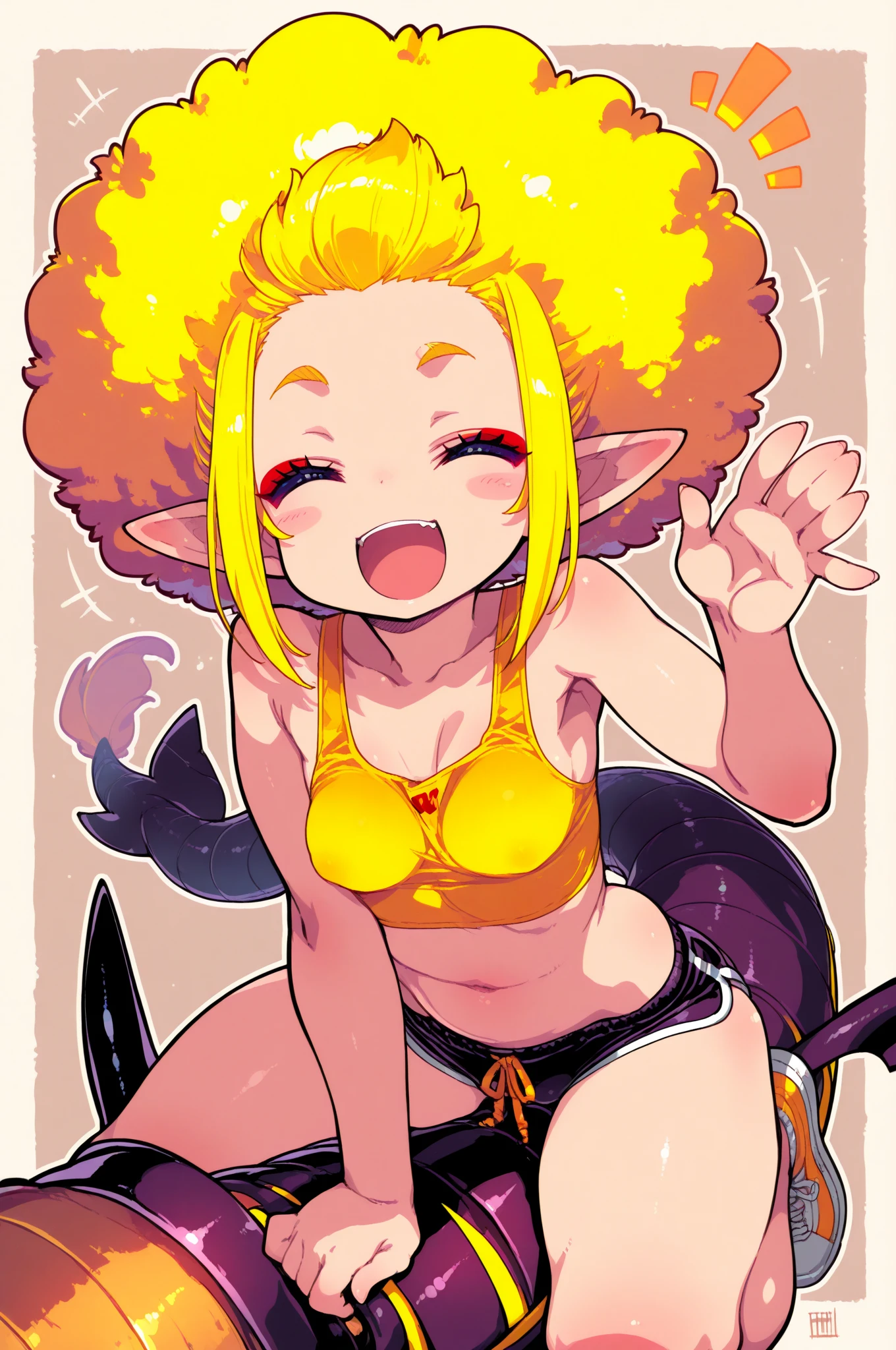 masterpiece, best quality, SFW, (safe for work),1Digimon, solo, sharp teeth, elongated ears, wide mouth, pale red digimon, (A pale red in-training digimon, with very long flappy ears),digimon style,(in-training digimon), beach background